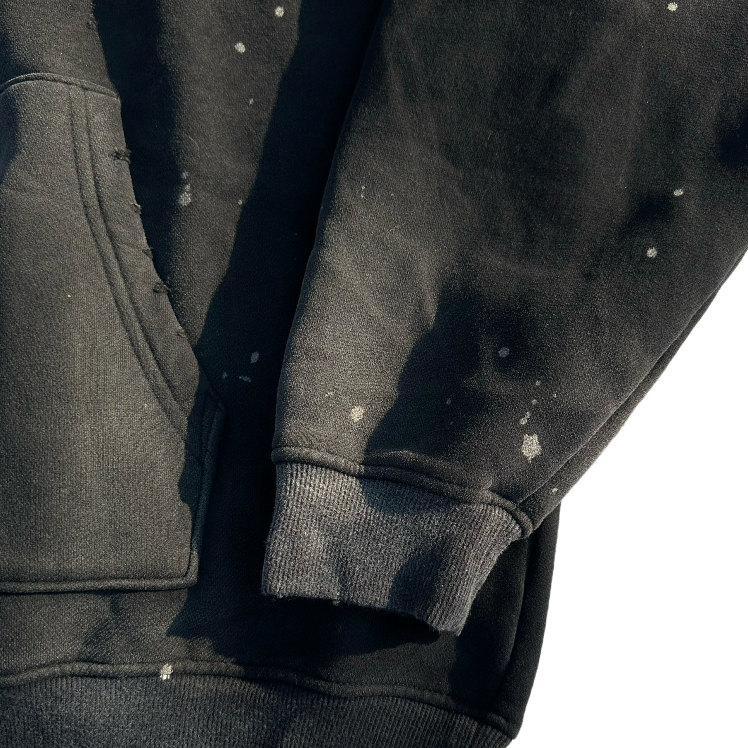 Black Frayed Hoodie image 4