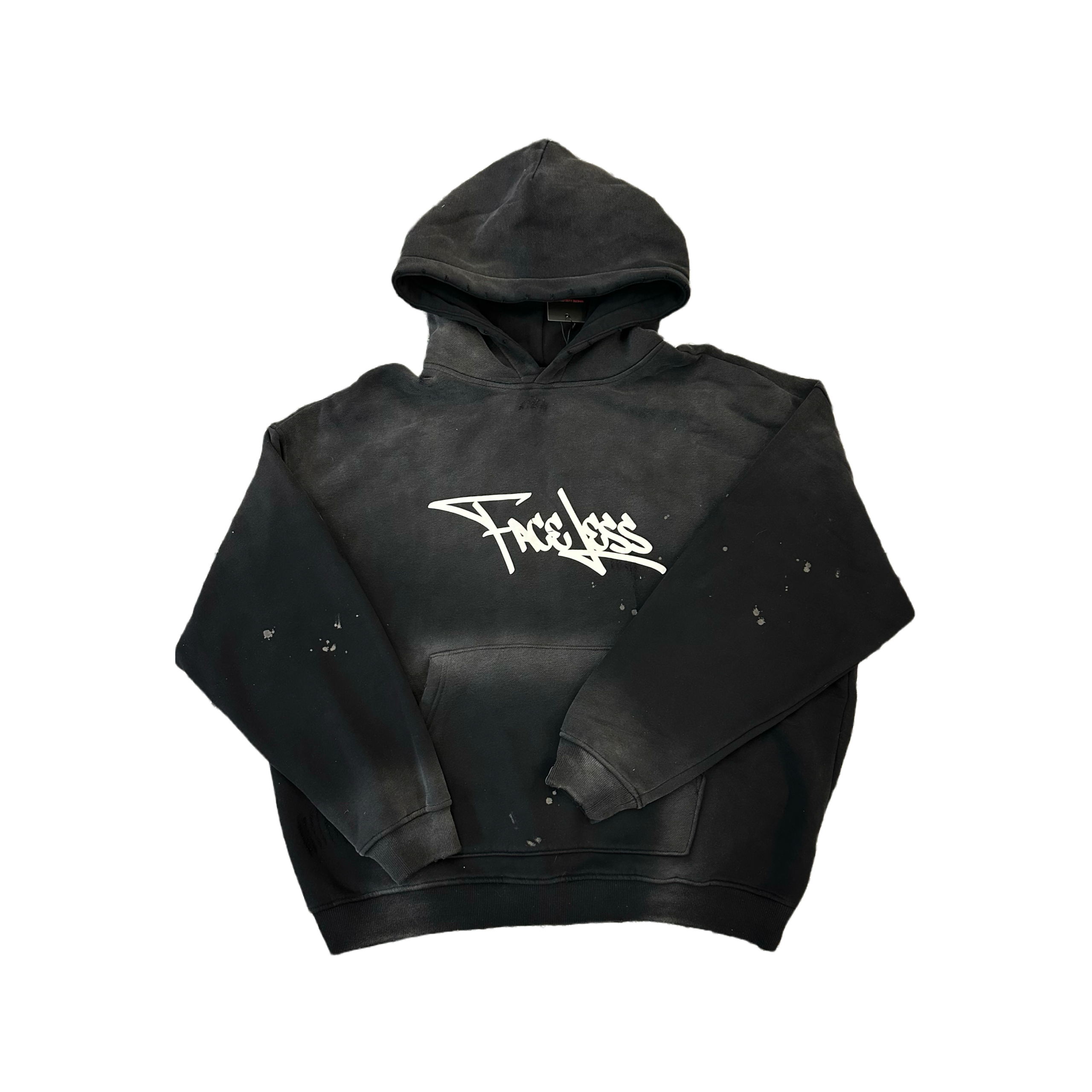 Black Frayed Hoodie
