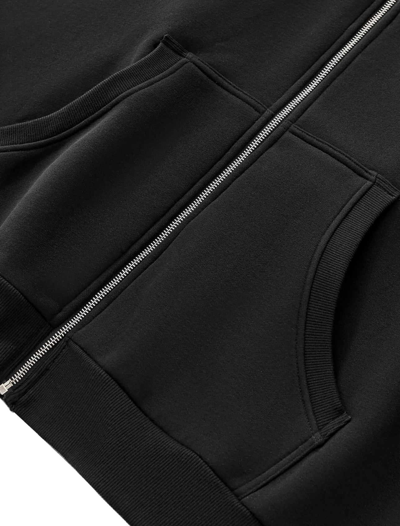 Black Chrome Full-Zip Hoodie