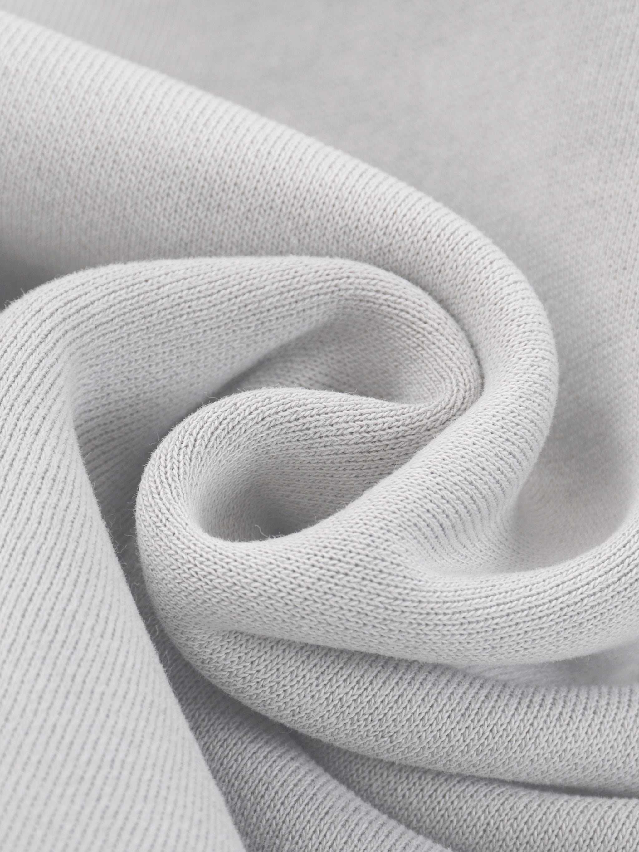 GREY - BOXY ZIP-UP FLEECE HOODIE